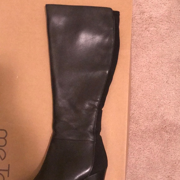 Me Too, Black Leather Knee High Boot - Picture 5 of 5